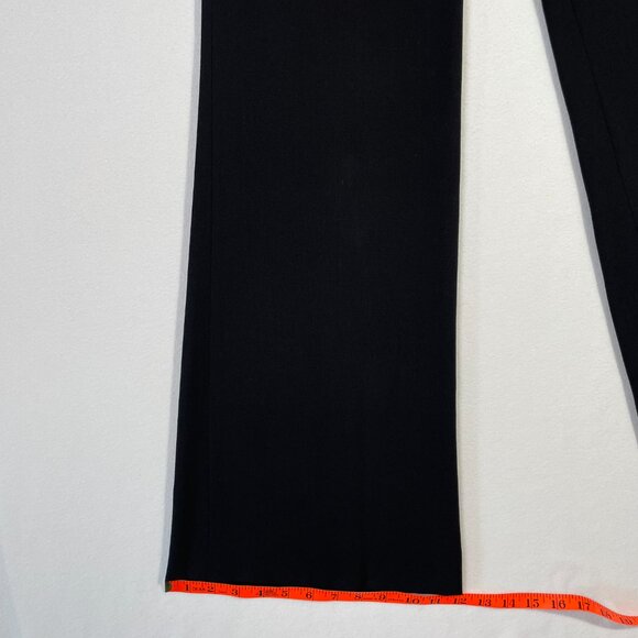 BCBG Christine Wide Leg Trousers Size 10 Black Wool Blend Lightweight Flowy - Picture 13 of 16